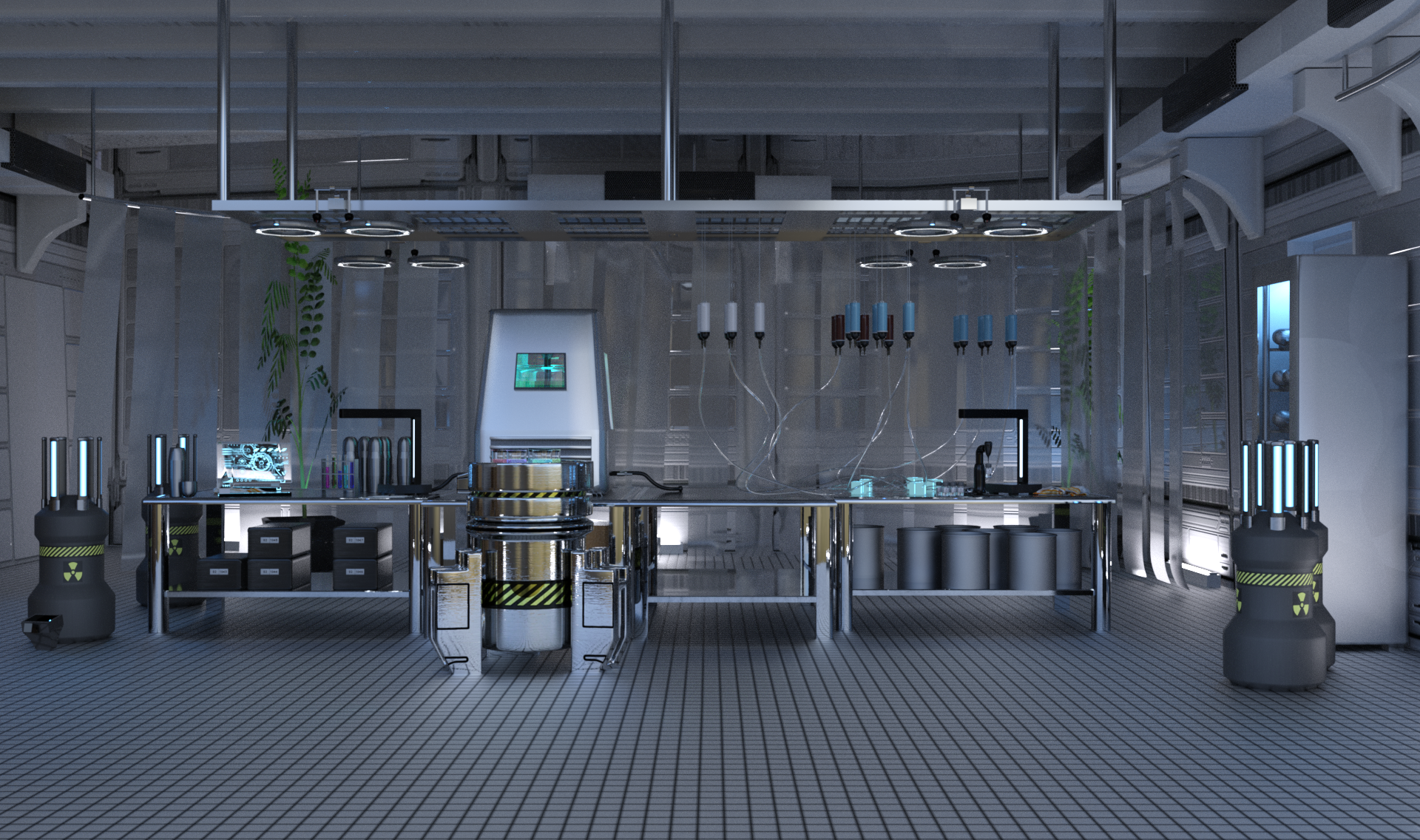Туалет лаборатория версия 1.0 4. HDRI futuristic Lab. LM Shelter Labolatory лыз. 360 Futuristic Lab. Laboratory fb bg.